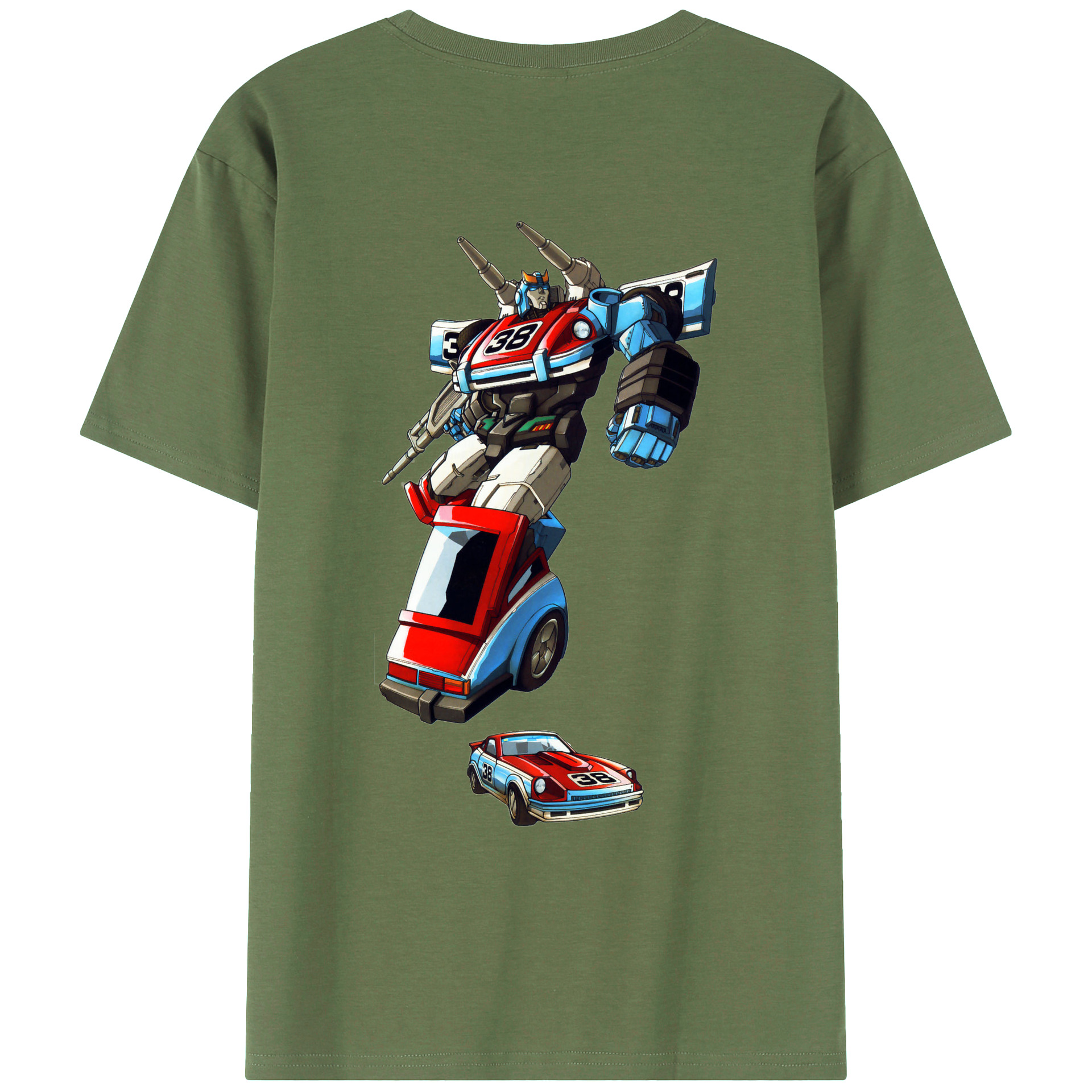 （画像用）  綿100％ メンズ半袖Tシャツ（バックプリント） 通気性